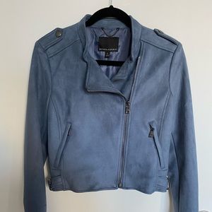 Banana Republic Vegan Suede Moto Jacket
